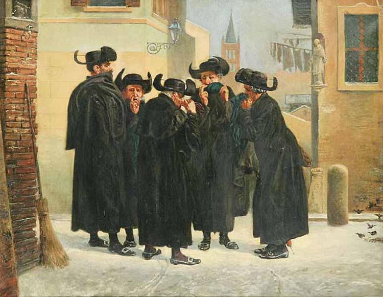 Emanuel Salomon Friedberg Jews Taking Snuff